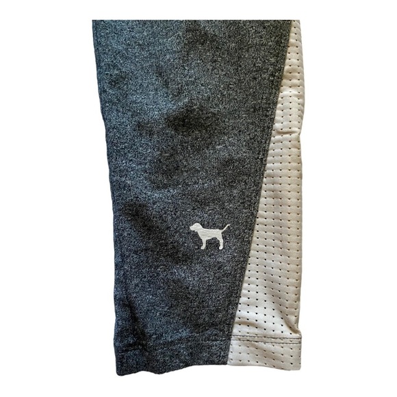 PINK-VICTORIAS SECRET YOGA-GRAY AND FLORAL LEGGINGS - Picture 8 of 9